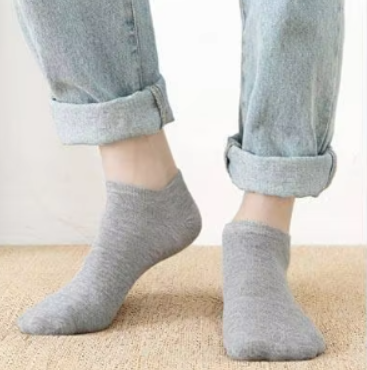 Low-cut Men's Invisible Socks - Pure Cotton Socks | 3 Pairs