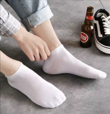 Low-cut Men's Invisible Socks - Pure Cotton Socks | 3 Pairs