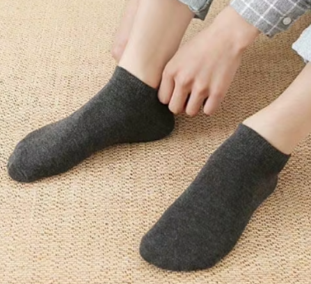 Low-cut Men's Invisible Socks - Pure Cotton Socks | 3 Pairs