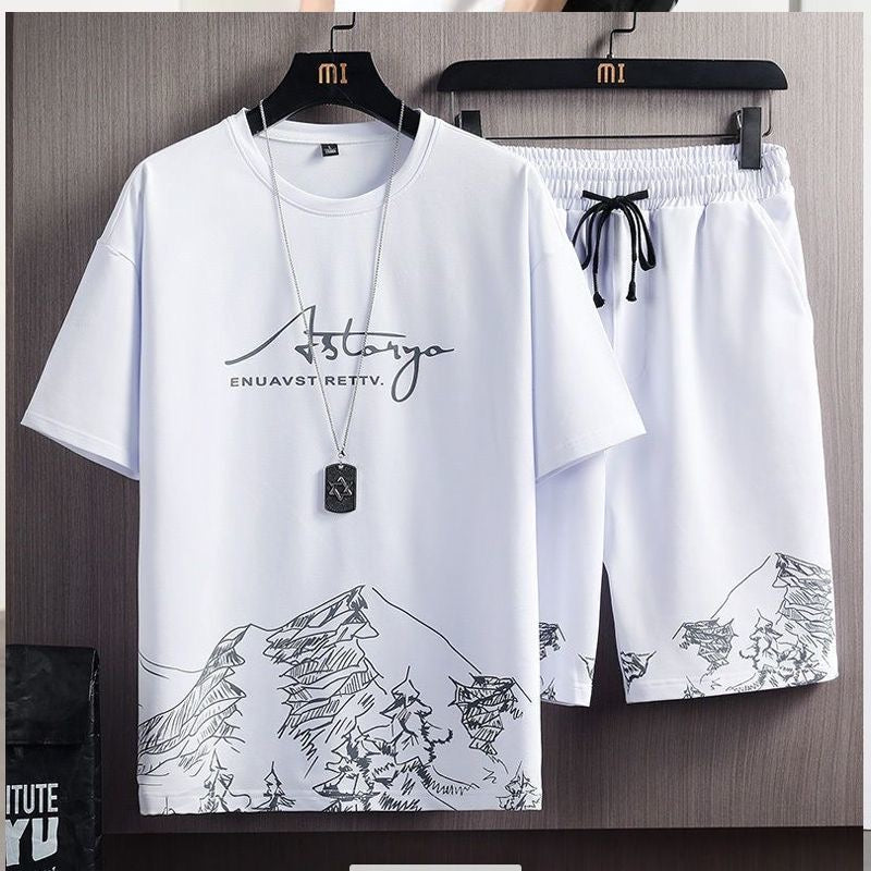 Men's Summer Thin Quick Drying wear | Men's Set With Short Sleeve Top