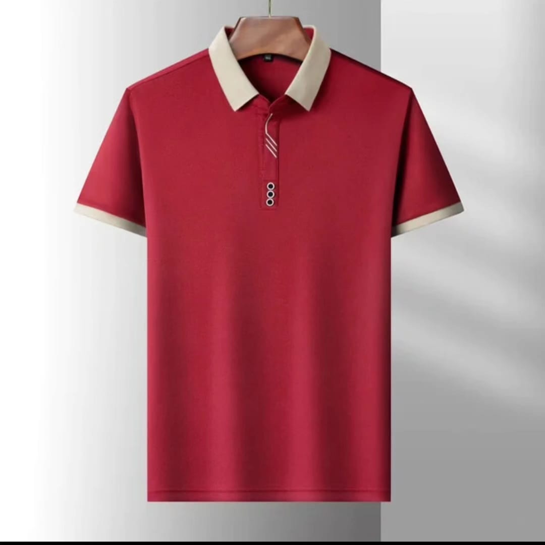 Men's Breathable Short Sleeve Polo Shirt